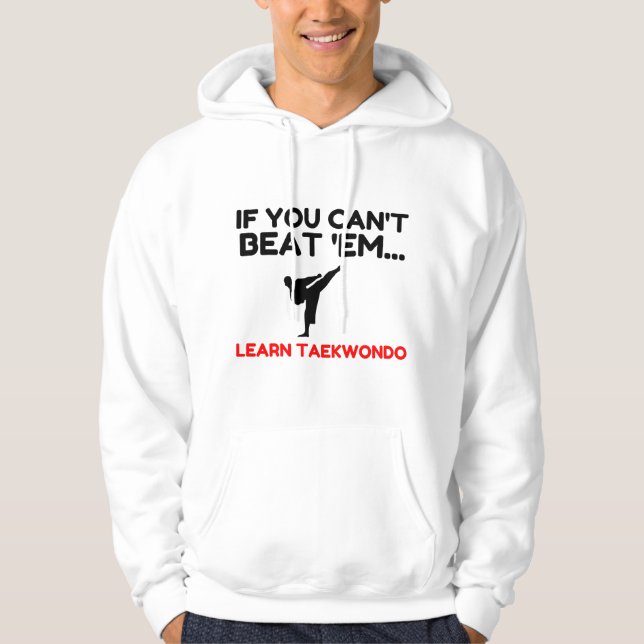 Lär dig Taekwondo Hoodie (Framsida)