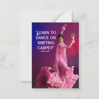 Lär dig till Dance på Shiving Carpet Anteckningskort
