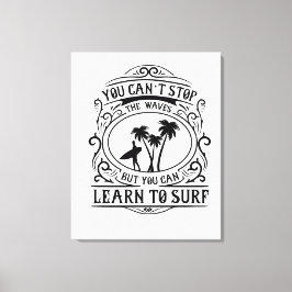 Lär dig till Surfan Canvastryck