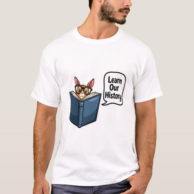 Lär dig vår historia att hedra det svarta arvet t shirt (Framsida)