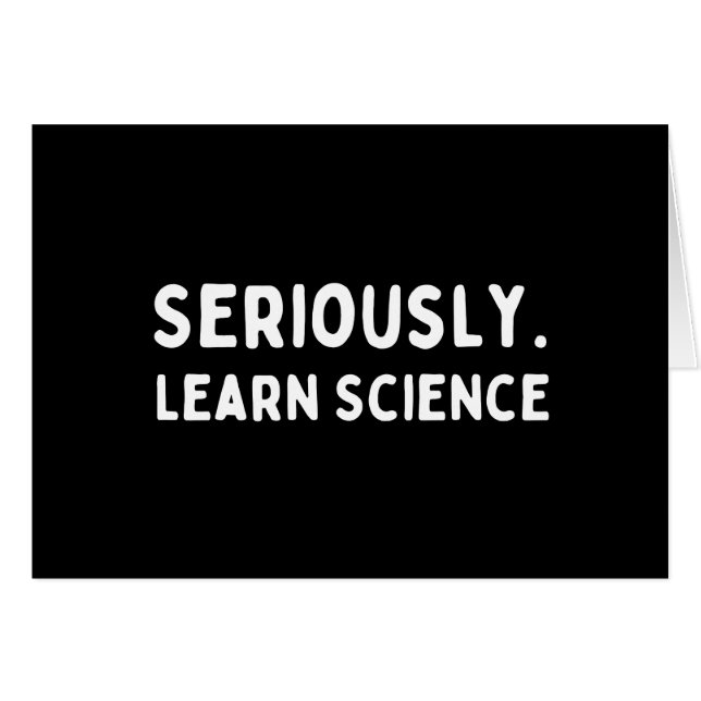 Lär dig vetenskap hälsningskort (Framsidan Horizontal)