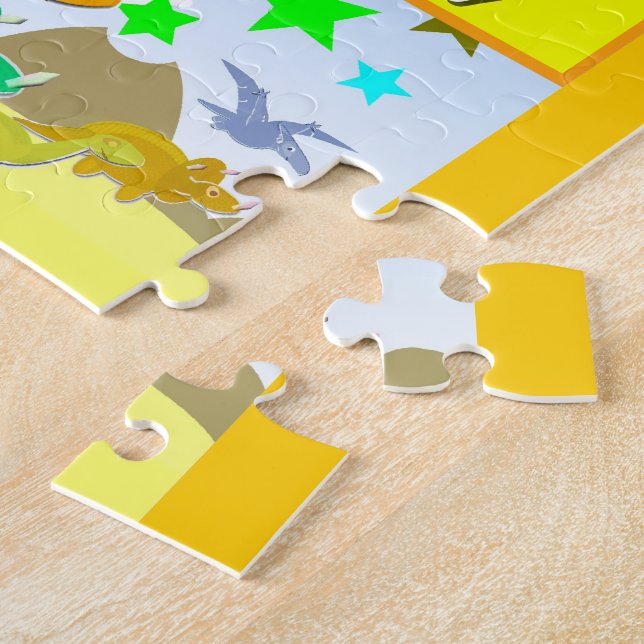 Lär din ABC med Dinosaurs A till z-alfabet Pussel (Sidan)