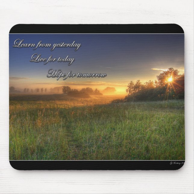 Lär från igår…., mousepad musmatta (Framsidan)