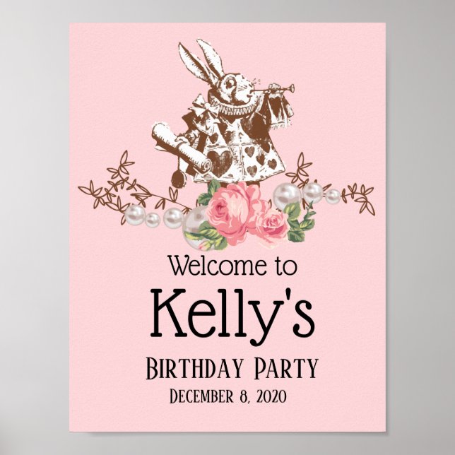 lår i underlandet, välkomsttecken poster (Framsidan)