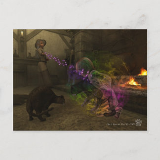 Lär inte katten! vykort