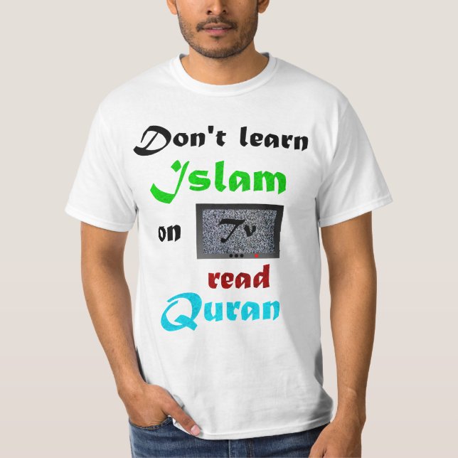 Lär islam på Quran T-shirt (Framsida)