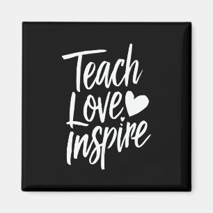 Lär kärlek inspirera lärare dagens present lärarli magnet