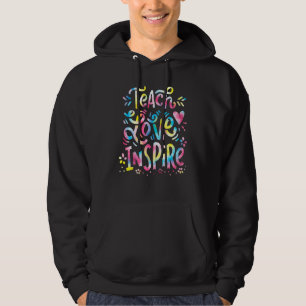 Lär kärlek inspirera lärare tillbaka till skolan T Hoodie