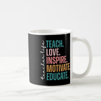Lär kärlek inspirera motivera tillbaka till skolan kaffemugg