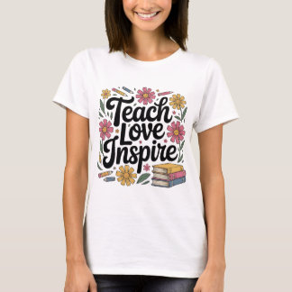 Lär kärlek inspirerar snygg kvinnlig lärartröja t shirt