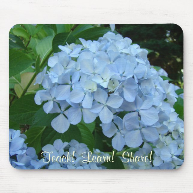 Lär Lär Dela Lärare musmattor Hydrangeor (Framsidan)