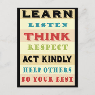 Lär lärarutbildning vykort