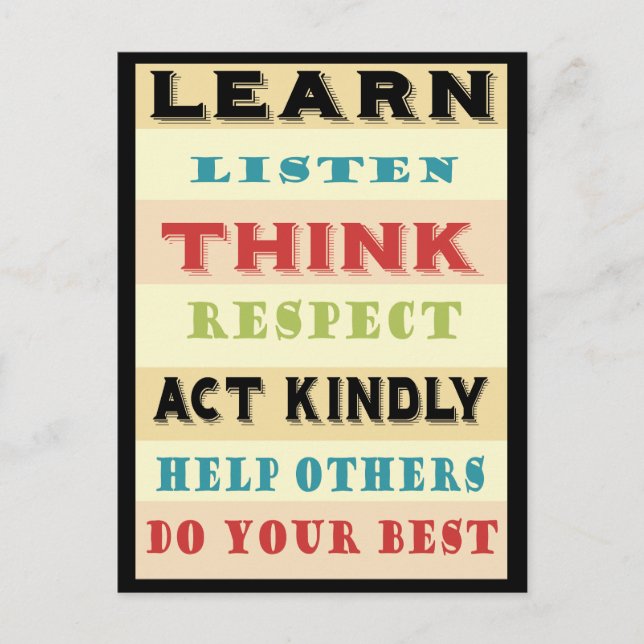 Lär lärarutbildning vykort (Framsida)