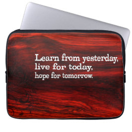 "Lär, leva, hoppas" inspirationsoffert Laptop Fodral