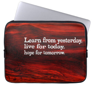 "Lär, leva, hoppas" inspirationsoffert Laptop Fodral