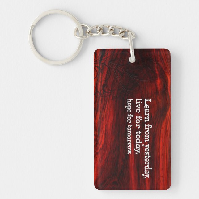 "Lär, leva, hoppas" inspirationsoffert Nyckelring (Framsidan)