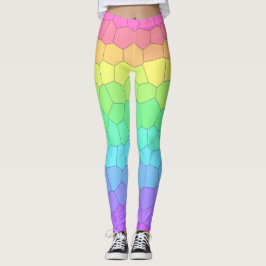 Lår med Bright Rainbow Scales Leggings
