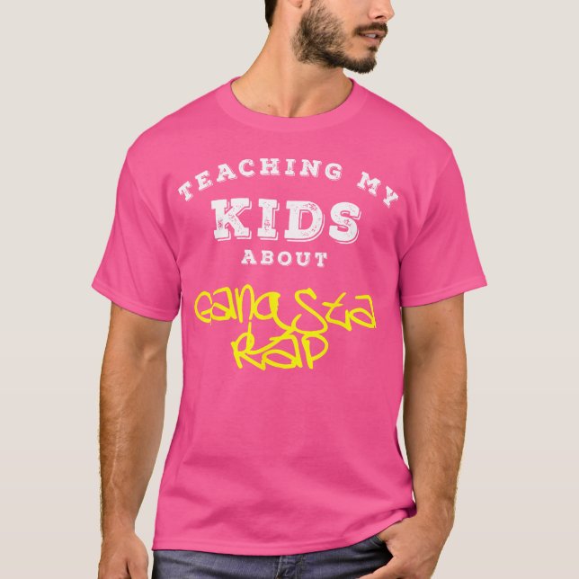 Lär mig om Gangsta Rap Cm T Shirt (Framsida)
