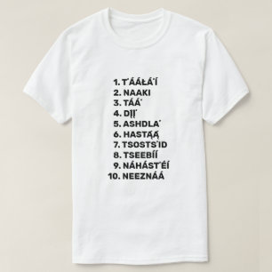 Lär Navajo - räkna med tio T Shirt