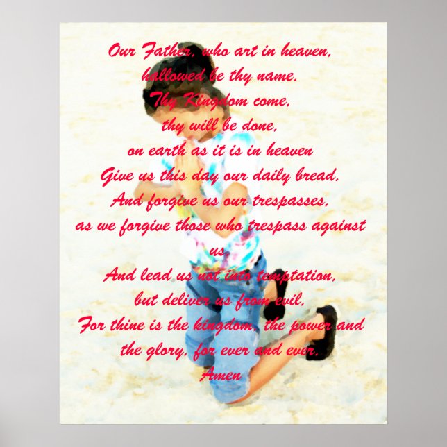 Lär oss att be.... poster (Framsidan)