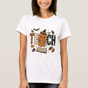 Lär pumpa Halloween lärare T Shirt