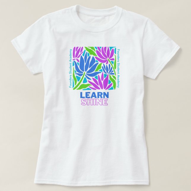 Lär Shine Back to school Lärare T Shirt (Design framsida)
