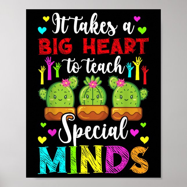 Lär Speciella minds Autism Lacher Autism Awarenes Poster (Framsidan)