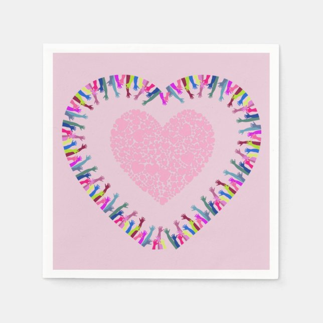 Lär till Kärlek Pappersservett (Framsidan)