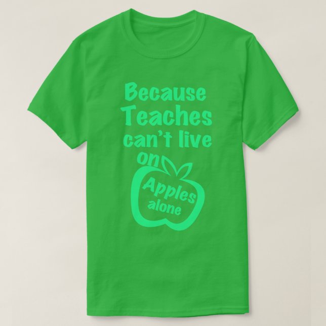 Lära äpple t shirt (Design framsida)