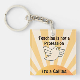 Lära är en tilltalande akrylisk nyckelkedja