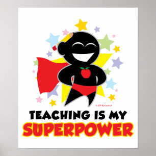 Lära är min supermakt poster