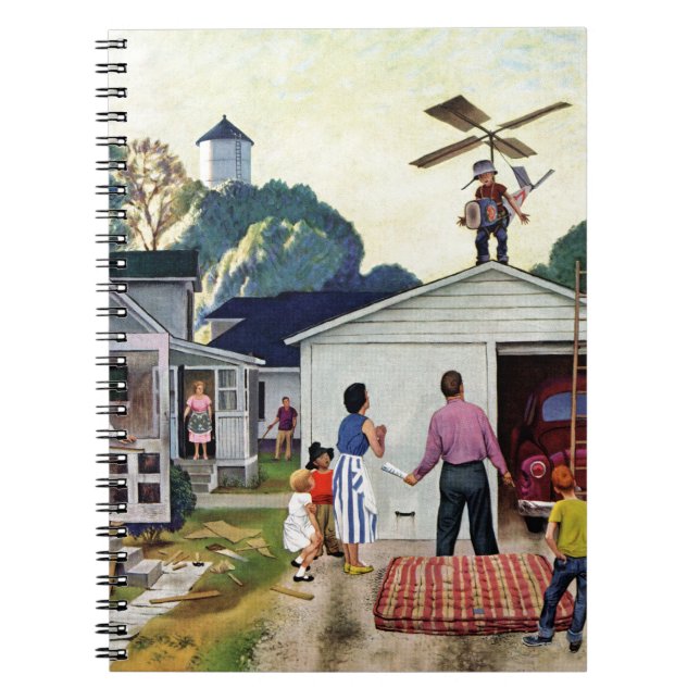 Lära att flyga anteckningsbok med spiral (Framsidan)