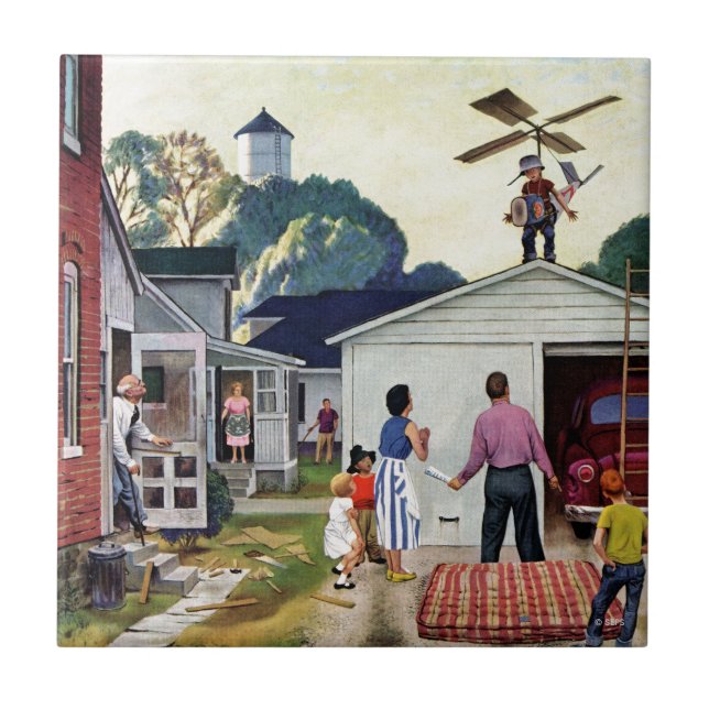 Lära att flyga kakelplatta (Framsidan)