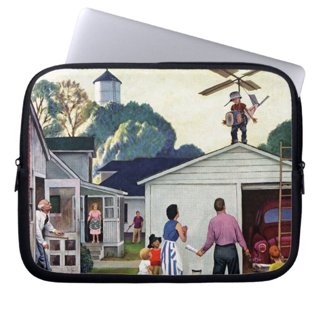 Lära att flyga laptop sleeve (Framsidan)