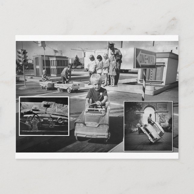 lära att köra lekar vykort (Framsida)