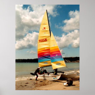 Lära att segla en Hobie catamaran Poster