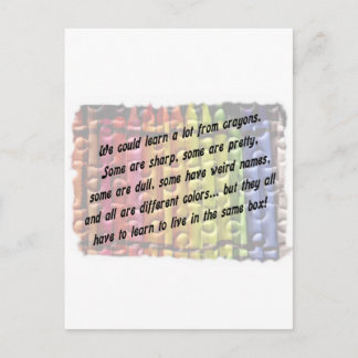 lära av kritor vykort