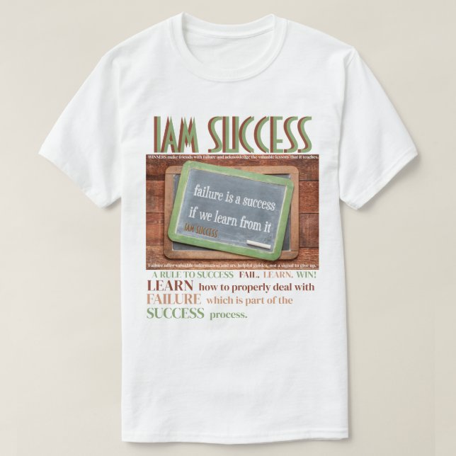 LÄRA AV MISSERFÖLJET T SHIRT (Design framsida)