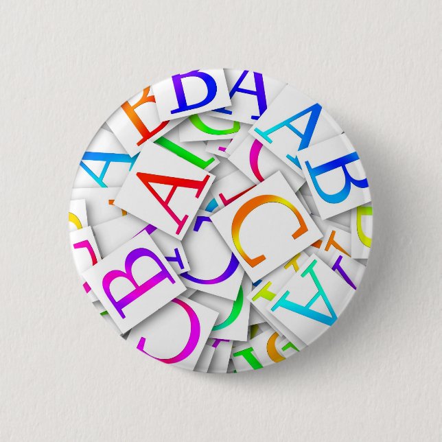 Lära din ABCs Knapp (Framsida)
