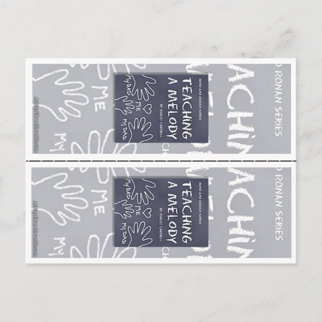 "Lära en melody" av Ashley Chunell Bokmärken Vykort (Framsida)