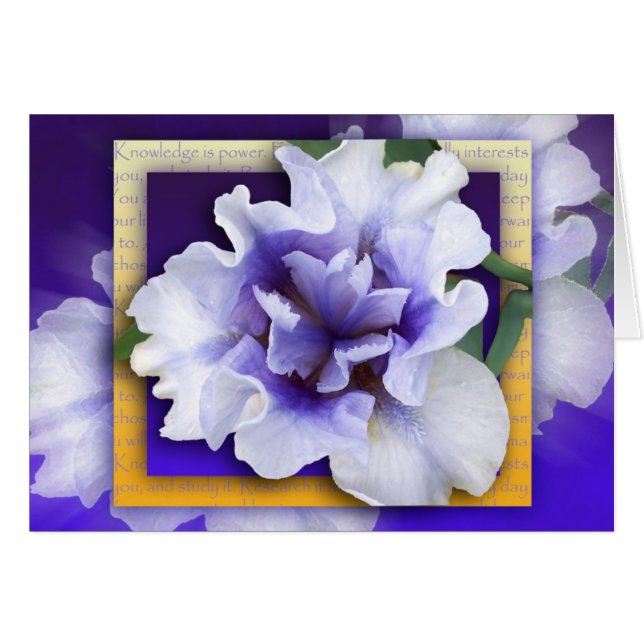 Lära för behålla hälsningskort (Framsidan Horizontal)