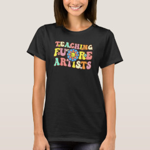 Lära framtida konstnärer Retro Teacher Studenter M T Shirt