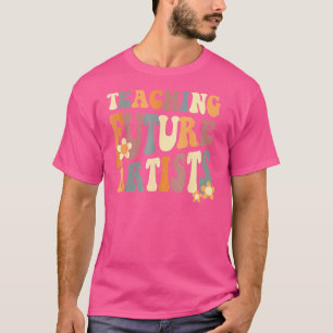 Lära framtida konstnärer Retro Teacher Studenter M T Shirt
