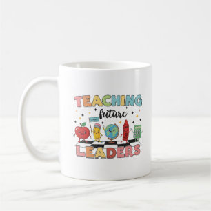Lära framtida ledare Cute Tecknad Art Kaffemugg