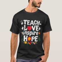 Lära kärlek inspirre Hope coola teirt 2024 T-Shirt