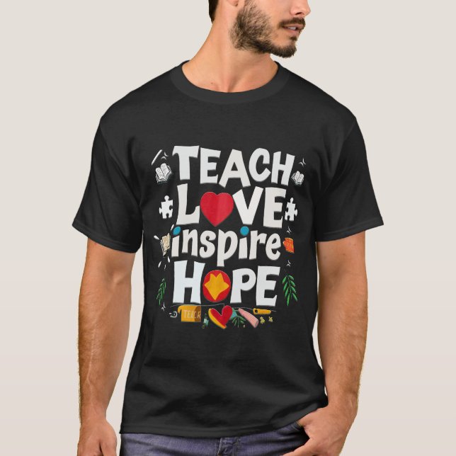 Lära kärlek inspirre Hope coola teirt 2024 T-Shirt (Framsida)