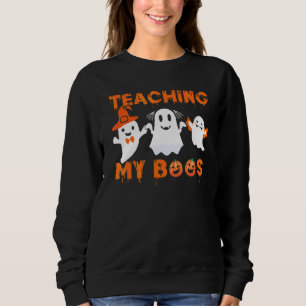 Lära Min Boss Halloween Spöke För Lärare T Shirt