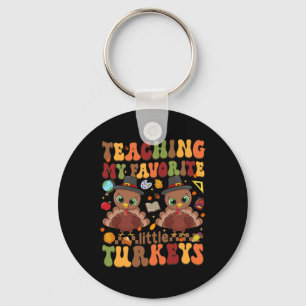 Lära min favoritlilla kalkonThanksgiving T Nyckelring
