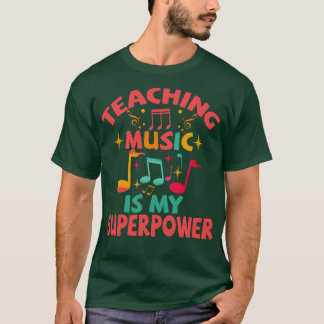 Lära musik är min supermakt t shirt