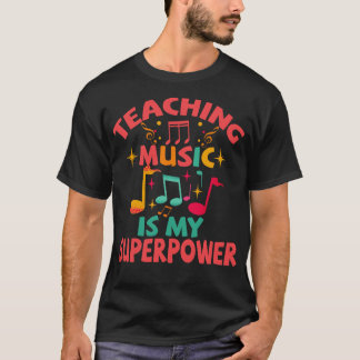 Lära musik är min supermakt t shirt